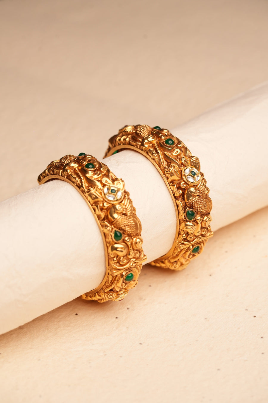 Gold Bangle — front view
