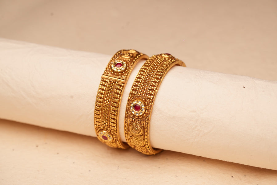 Gold Bangle — front view